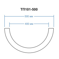 ТП101-500 тело полуколонны (d420 D500 h2000мм). Армированный полистирол
