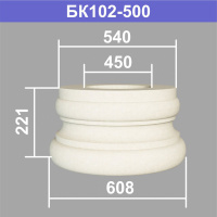 БК102-500 база колонны (s540 d450 D608 h221мм). Армированный полистирол